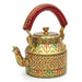 Painted Teapots Elegant Golden Hand Tea Pot in Aluminium