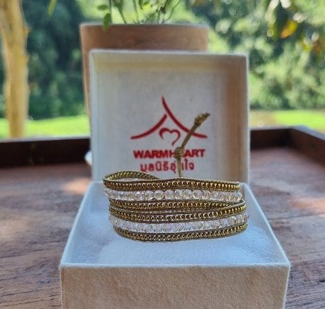Elena Wrap Bracelet Bronze - By Warm Heart Worldwide