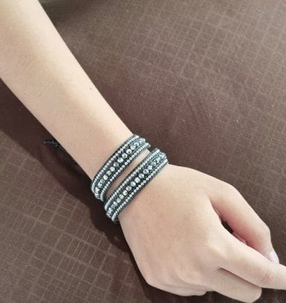 Elena Wrap Bracelet Silver - By Warm Heart Worldwide