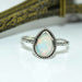 rings Ethiopian Opal Ring 925 Silver Gemstone Jewelry Natural Dainty Boho Statement Gift For Wife - by InishaCreation