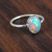 rings Ethiopian Opal Solid 925 Sterling Silver Ring,Handmade Jewelry,Beautiful Welo Opal,Gift for Her - by InishaCreation