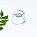 rings Exclusive NATURAL DOMINICAN LARIMAR Gemstone Ring Birthstone 925 Sterling Silver - by Jewelry Zone