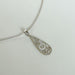 Filigreed Charm - Silver tear drop charm - Boho Jewelry - Sterling - Bracelet - Gift pendant - PD48 - by NeverEndingSilver