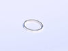 Fine Hammered Ring Sterling Silver Midi thin Band Screw Statement Friendship sorry Gift back to School - by Paradise