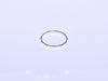 Fine Hammered Ring Sterling Silver Midi thin Band Screw Statement Friendship sorry Gift back to School - by Paradise