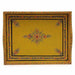kitchen & dining Hand-Painted Kitchen Tray In Yellow - Title by Mrinalika Jain