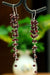 Garnet Earrings Silver Art Deco Jewelry Gemstones Semi Precious Stones Indian For Festive Season - By Bona Dea