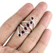 rings Garnet silver ring long garnet sterling Nickel Free - by Maya Studio