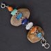 Bracelets Genuine Blue Labradorite Coral Moonstone and Lapis Multi Stone Handcrafted 925 Sterling Silver Bracelet - Title by Rajtarang