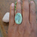 Rings Genuine Prehnite Gemstone Ring 925 Sterling Silver - by NativeFineJewelry