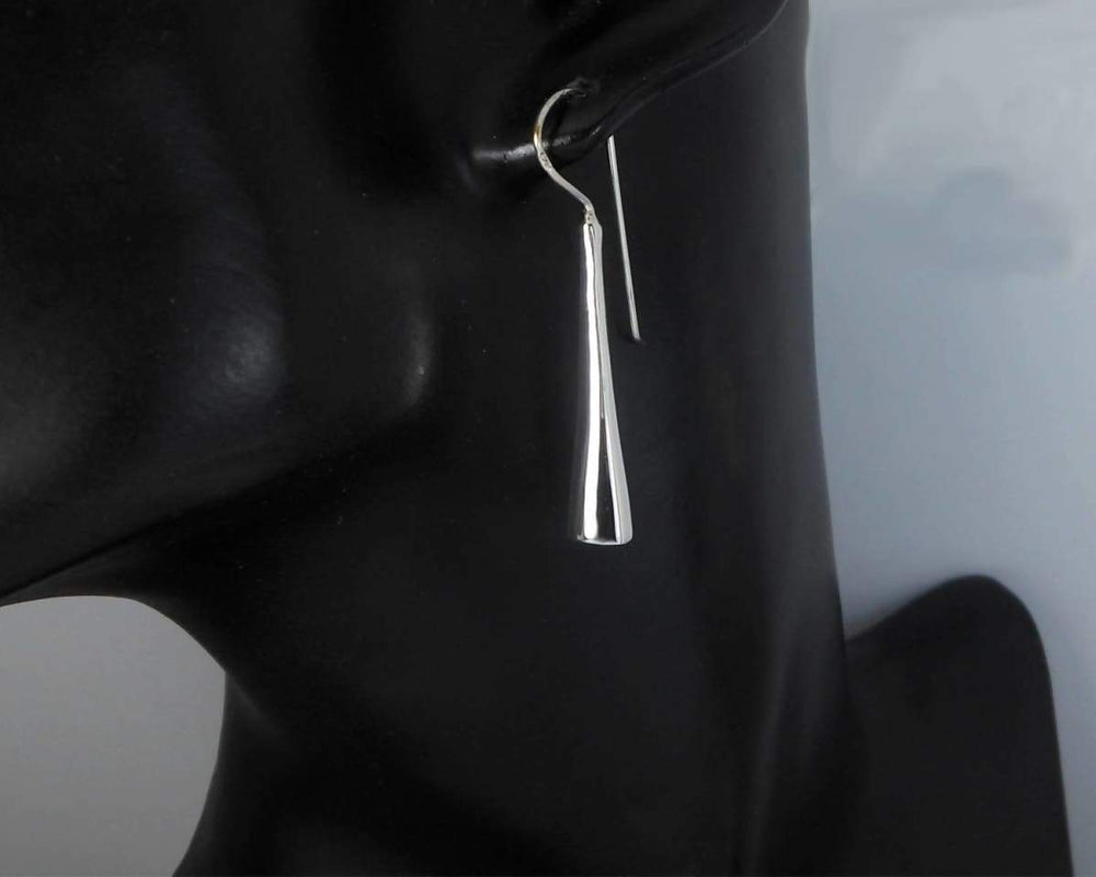 Earrings Geometric Threader In Sterling Silver Womens 46mm