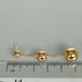 Gold ball ear dangler | Dangle earrings | Sterling silver | E857 - by OneYellowButterfly