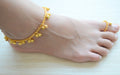 anklets Gold Bell Anklet Indian Ghungroo Payal Must Have Accessory Gift for her Adjustable anklet - by Pretty Ponytails