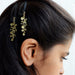 hair accessories Gold clips Flower Adult Hair Barrettes - by Pretty Ponytails