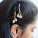 hair accessories Gold Kundan Hair Accessory Gift Set for Girls Geometric Crystal Clip - by Pretty Ponytails