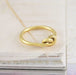 rings Gold Love Knot Ring Infinity Sterling Silver Eternity Cute - by Ancient Craft