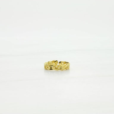 Toe Rings Gold Plated Braided Ring in Sterling Silver Thai Jewelry - by SilverCartel