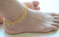anklets Gold Star Anklet Boho Ankle Bracelet Simple Summer Chain for Women Dainty Beaded Barefoot Jewelry - by Pretty Ponytails