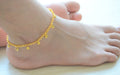 anklets Gold Star Boho Anklet Bracelet Simple Summer Ankle Chain for Women Dainty Beaded Barefoot Jewelry - by Pretty Ponytails
