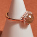 Gorgeous Labradorite Ring Silver,cz Round Shape Ring Gift Engagement - by Maya Studio