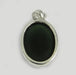 Green Escora Jasper Smooth Oval Pendant - by Nehal Jewelry