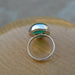 rings Green Onyx Gemstone Ring Natural Bezel Set Unique Gift Statement Silver Jewelry Nickel Free - by NativeFineJewelry