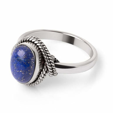 rings Hand Crafted Lapis Lazuli and Sterling Silver Cocktail Ring Majesty Gift for her - by InishaCreation