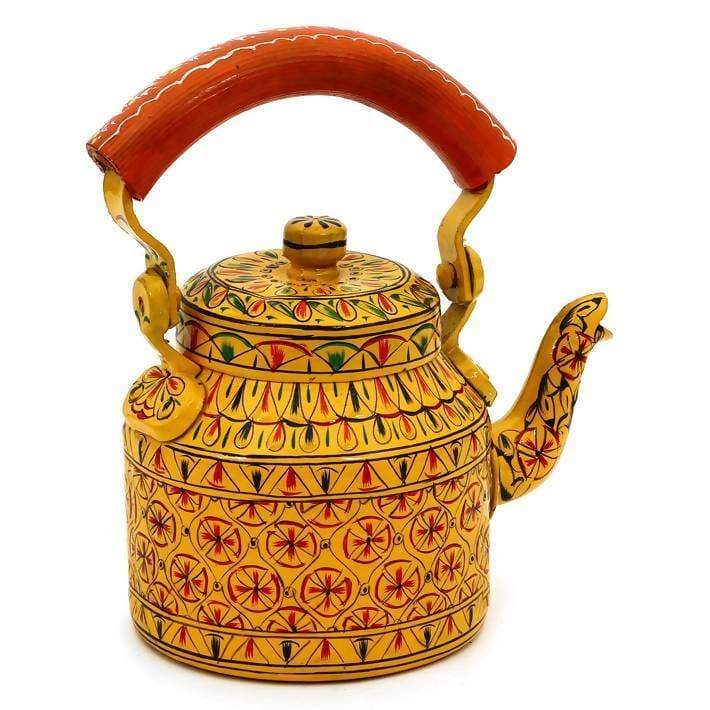 Painted Teapots Handmade Colorful Kaushalam Teapot: Mughal.