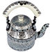 Painted Teapots KAUSHALAM HAND PAINTED TEA KETTLE (1000 ml): BLACK & WHITE