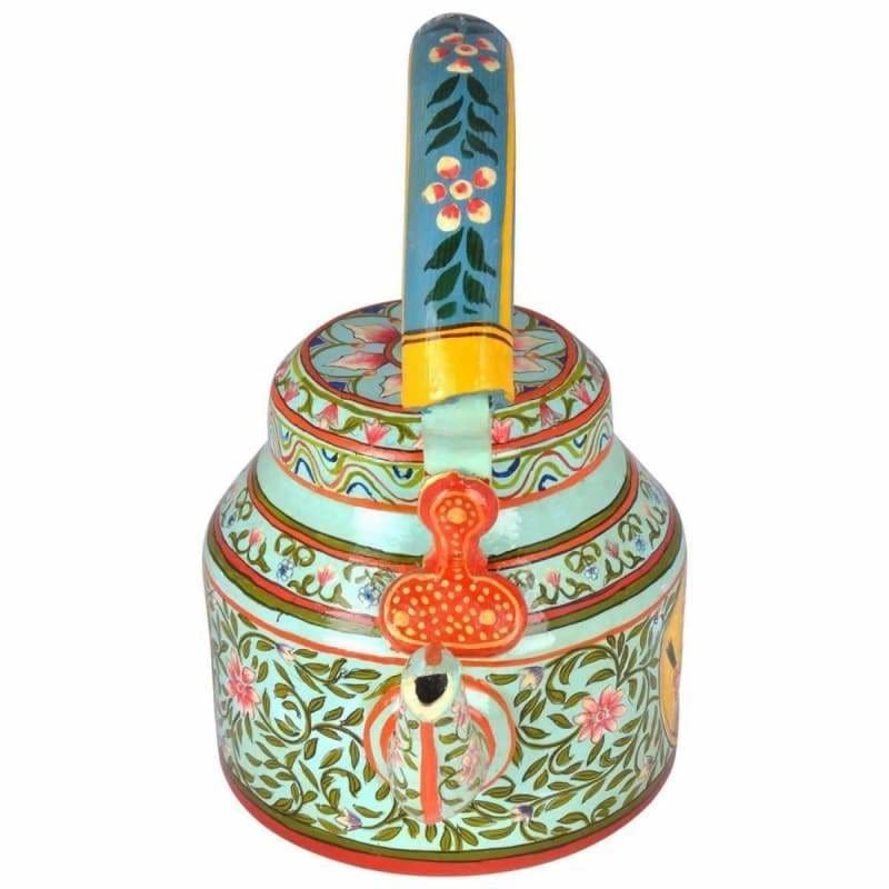 Painted Teapots Hand-painted unique Kaushalam Teapot: King & Queen Available in Aluminum Stainless Steel