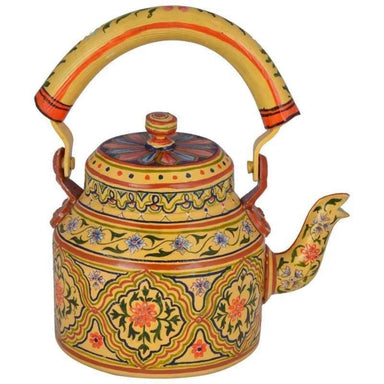 Painted Teapots Hand-painted Unique Kaushalam Teapot: Shekhawati (500 ml)