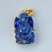 Handmade Blue Lapis Lazuli Ganesh Pendant - By Krti Handicrafts