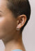 Earrings Handmade circle hammered wire stud earrings (E0182 L)