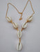 Handmade Gold Plated Cowrie Shell Designer Necklace - By Krti Handicrafts