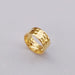 Handmade 18k Gold Plated Designer Band Ring - By Krti Handicrafts