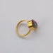 Handmade Gold Plated Mystic Quartz Stackable Ring - By Krti Handicrafts