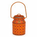 Kitchen & Dining Handmade Orange Bucket with Lid in Stainless Steel