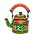 Painted Teapots Handmade Tribal Kaushalam Teapot: Floral