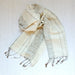 scarves Handwoven Eri Silk Scarf Tammachat - White by Warm Heart Worldwide