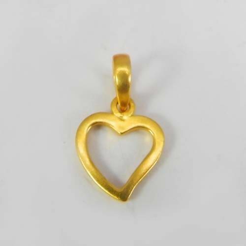 Necklaces Heart Outline Designer Gold Plated Pendant Jewelry Making women