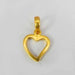 Necklaces Heart Outline Designer Gold Plated Pendant Jewelry Making women