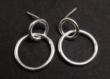 Hoop Earring 925 Sterling Silver Minimalist Circle Earrings Hammered Jewelry Gift For Her