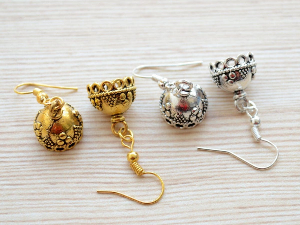 Jhumka Earrings Small Gold Jhumka Earrings Indian Earrings Traditional  Earrings Temple Jewelry Temple Earrings South Indian Earrings - Etsy