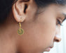 earrings Indian Mandala Earrings Small geometric Hoop gift set minimalist everyday work wear jewelry self jewellery - by Pretty Ponytails