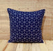 Indigo Throw Pillow Cover Cotton Cushion Embroidered Geometric Pattern Bohemian Moroccan Standard Size 16x 16 - By Vliving