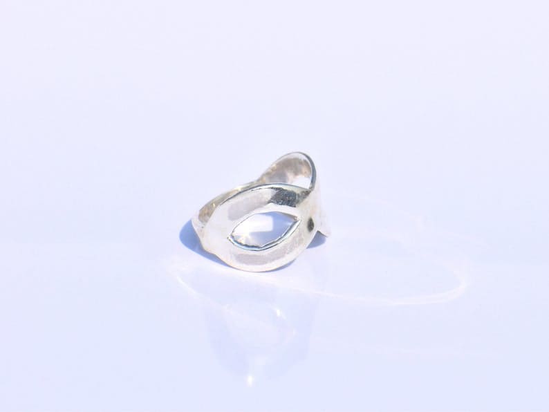 rings Infinity Wide Band Sterling Silver Ring,Handmade Bow Jewelry,Gift For Husband - by Paradise