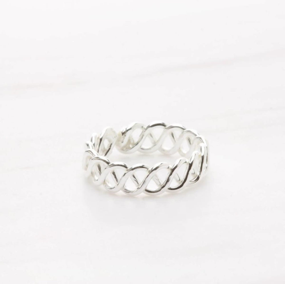 Triple layer silver toe ring Sterling silver toe ring Minimal