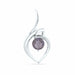 Iolite Pendant Natural Gemstone Necklace September Birthstone Round Jewelry iolite round pendant