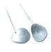 Earrings Irregular mismatched earrings minimal design long or short hook in brushed sterling - by dikua