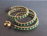 Bracelets Jade Wax cord Brass Wrap Bracelet/Necklace